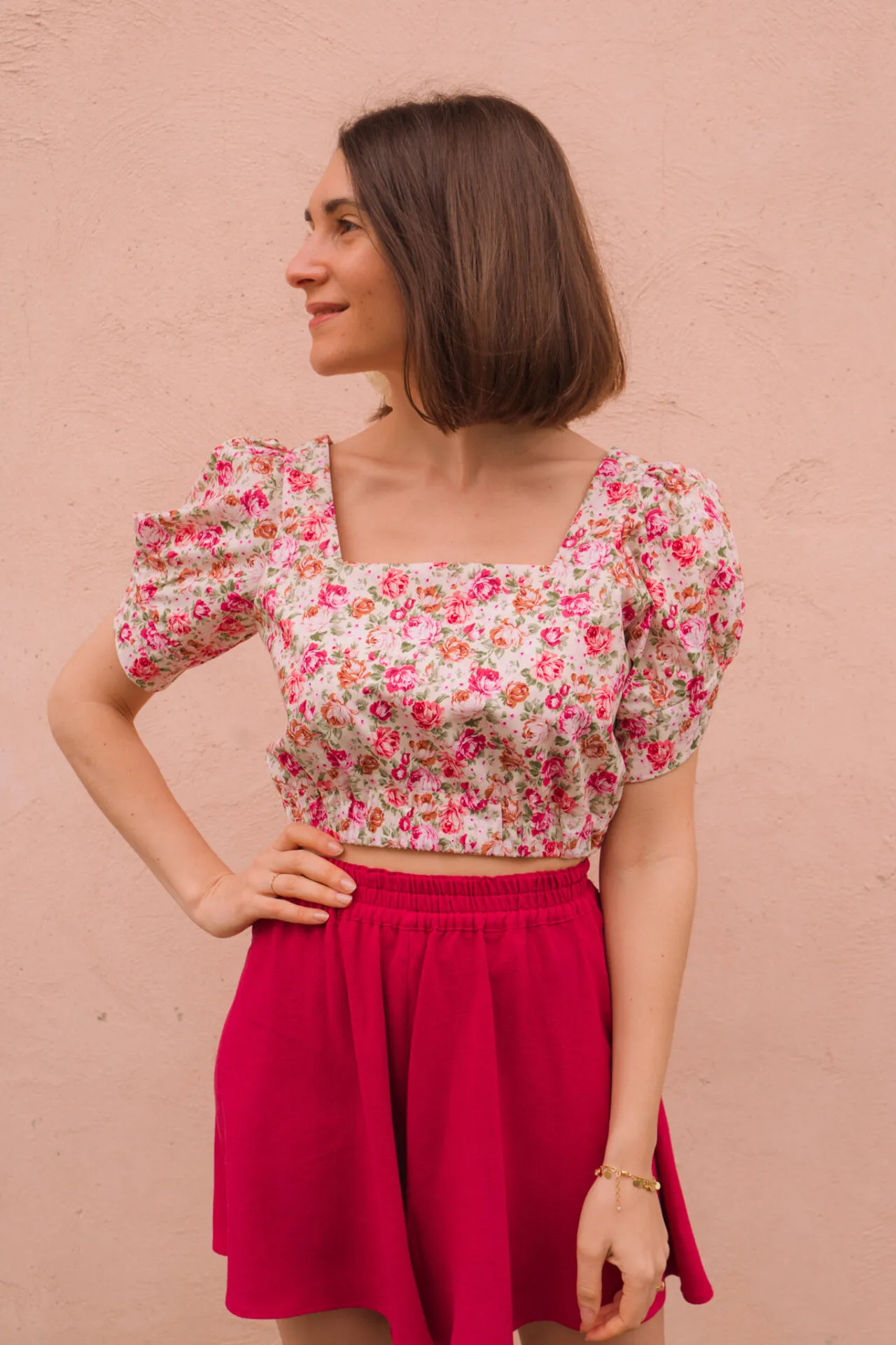 Product image of Venice : crop-top / blouse / robe