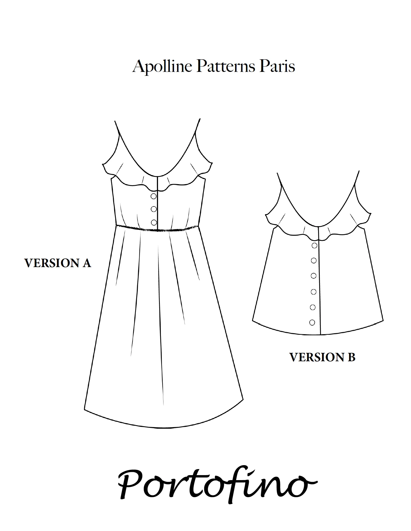 Product image of Portofino, le top ou robe à volants