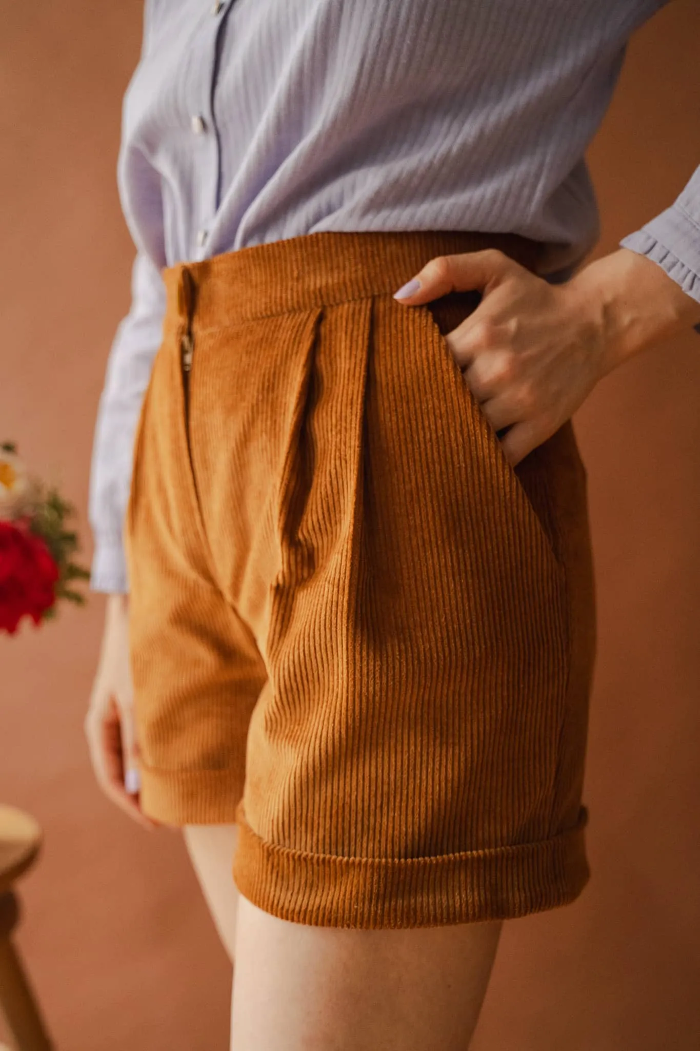 Product image of Léo, le pantalon/short à pinces