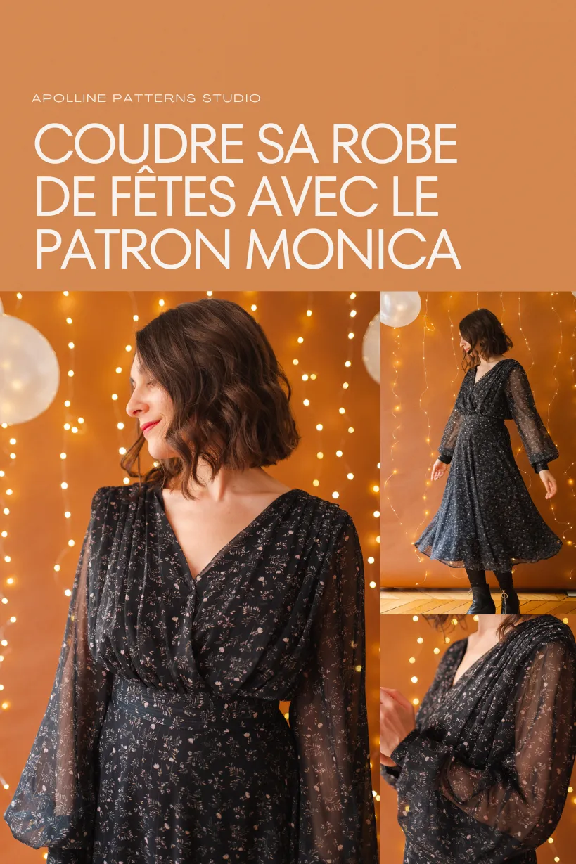 Image of Coudre sa robe de fêtes avec le patron Monica