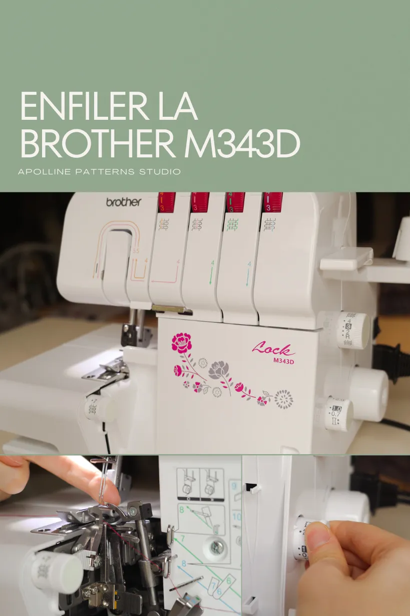 Image of Enfiler une surjeteuse Brother M343D