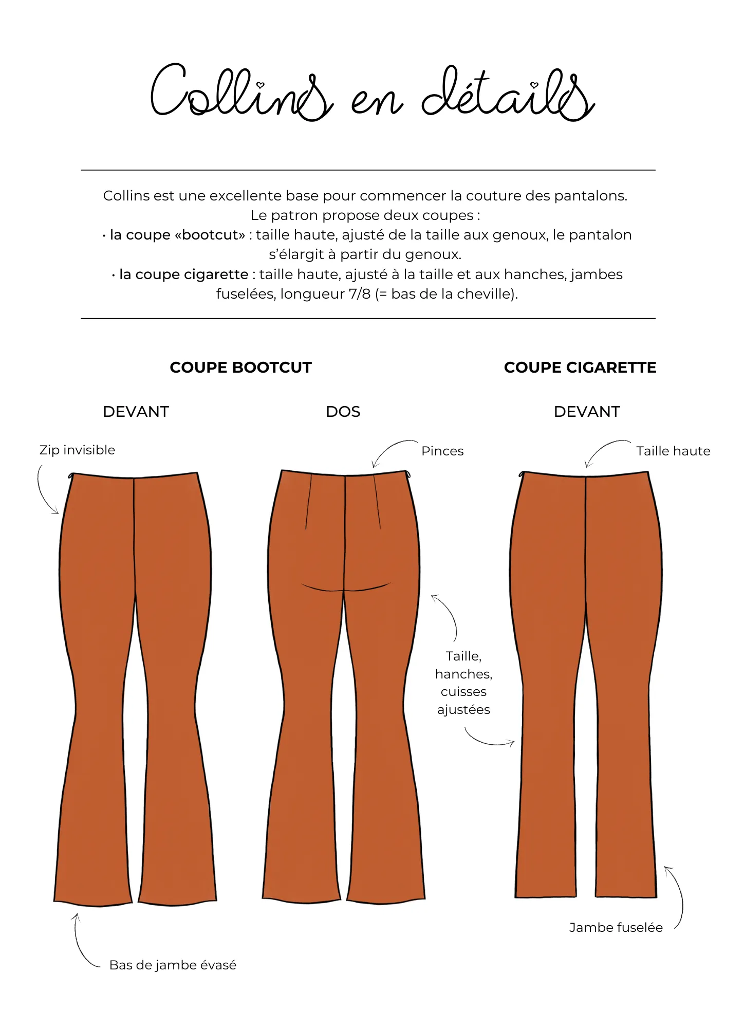 Product image of Collins, le pantalon pour débuter