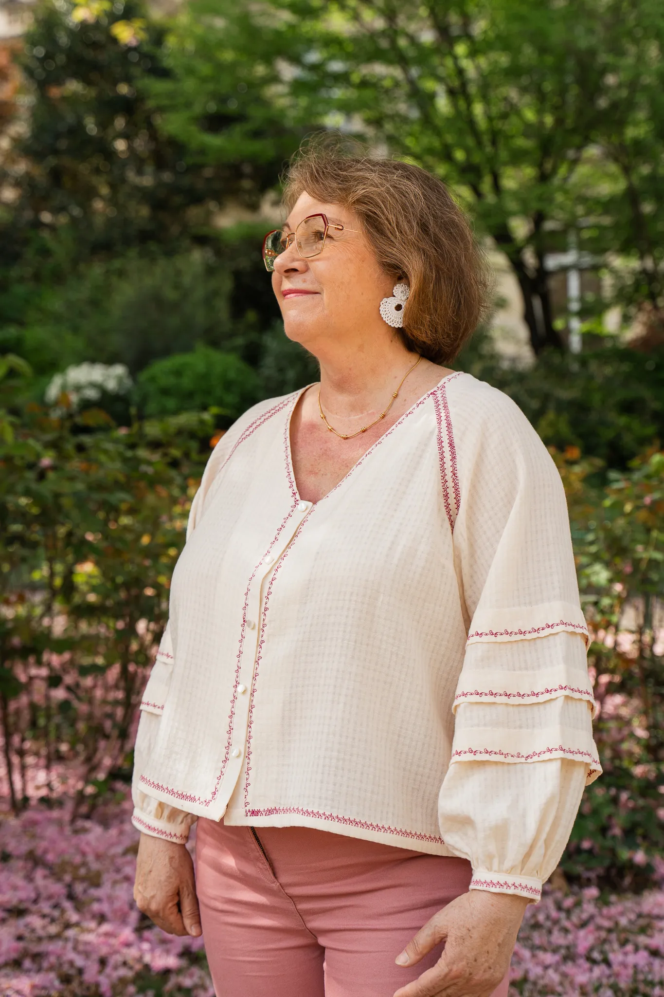 Product image of Maxine, la blouse à plis « religieuse »