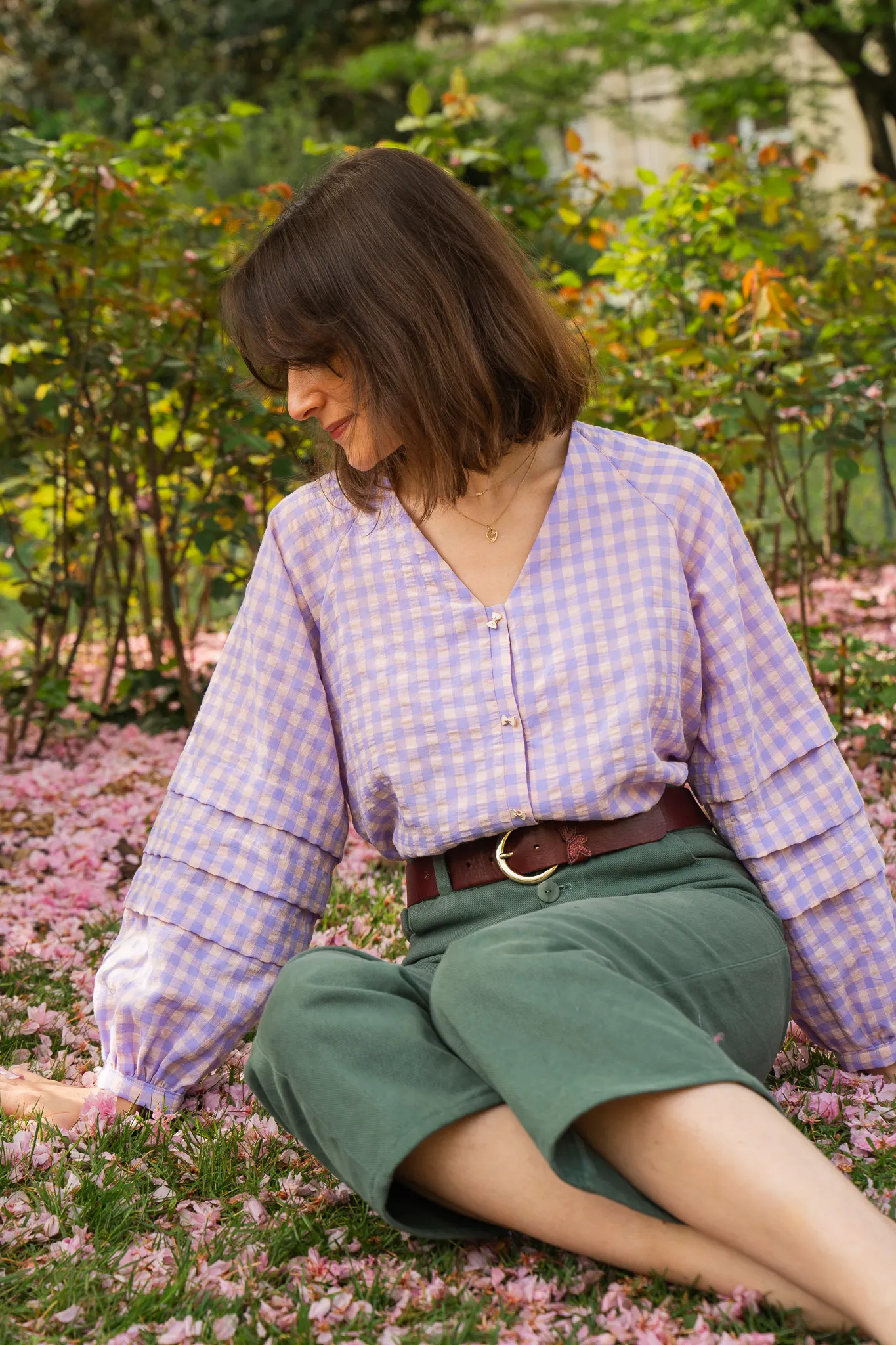 Product image of Maxine, la blouse à plis « religieuse »