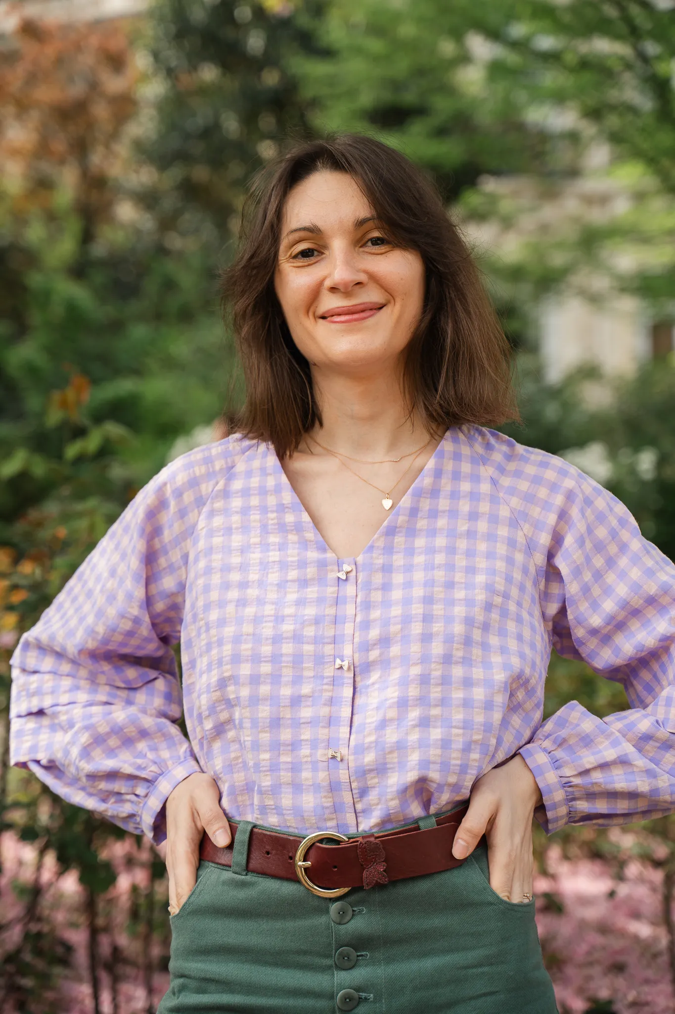 Product image of Maxine, la blouse à plis « religieuse »