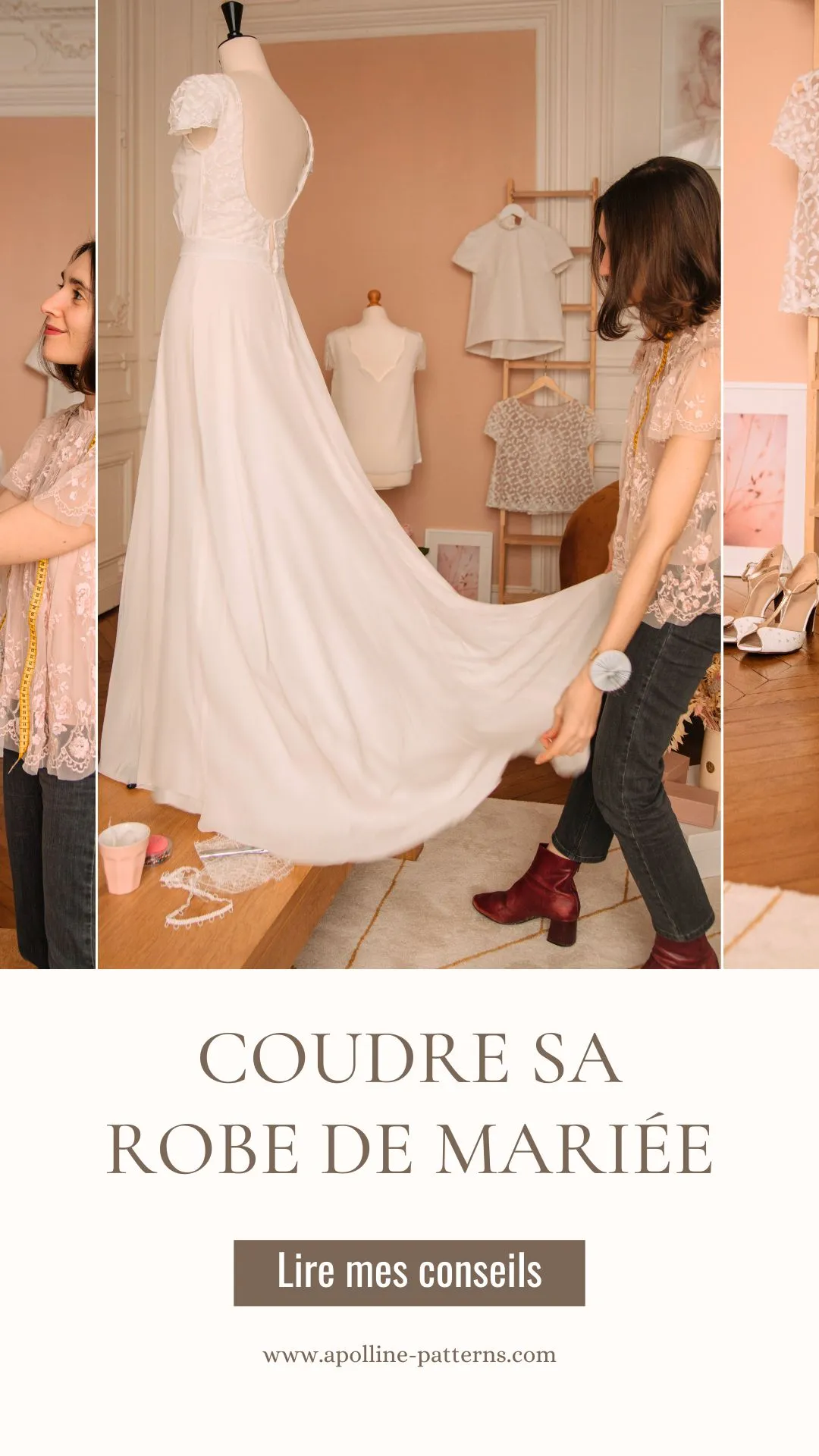 Mes conseils pour coudre sa robe de mariée