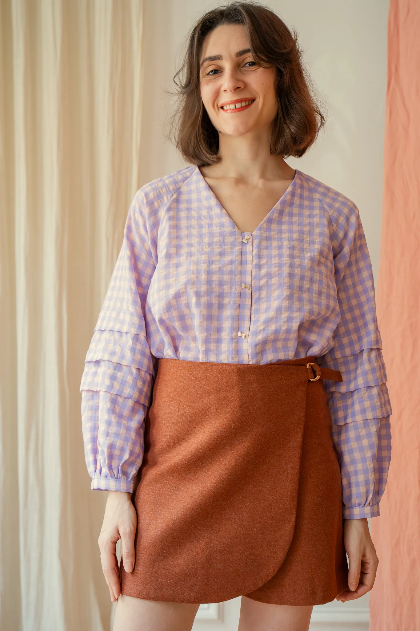 Product image of Maxine, la blouse à plis « religieuse »