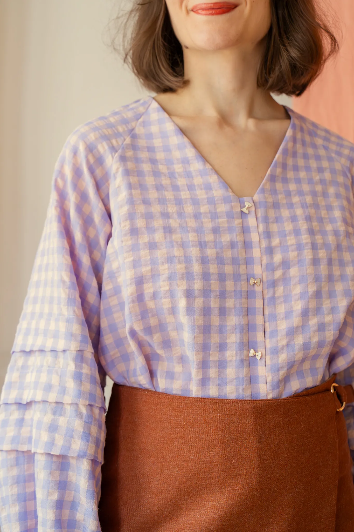 Product image of Maxine, la blouse à plis « religieuse »