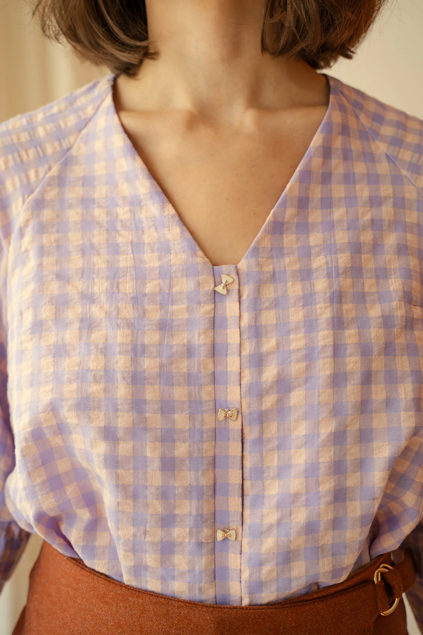 Product image of Maxine, la blouse à plis « religieuse »