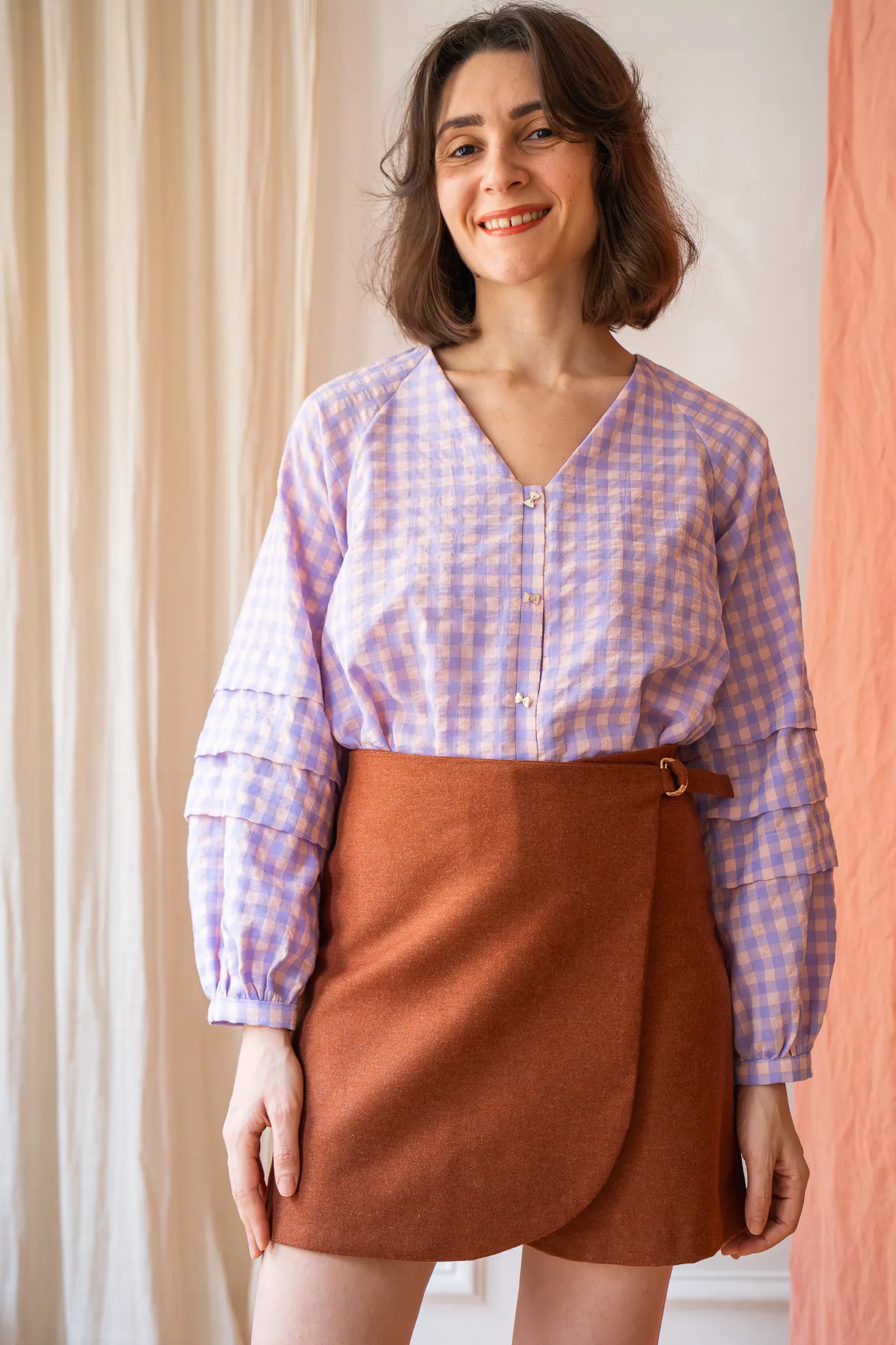 Product image of Maxine, la blouse à plis « religieuse »