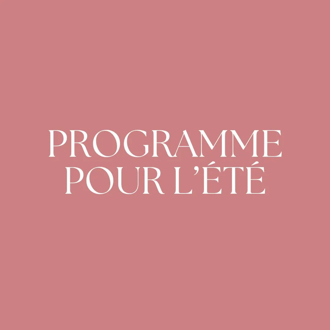 Image of Au programme cet été !