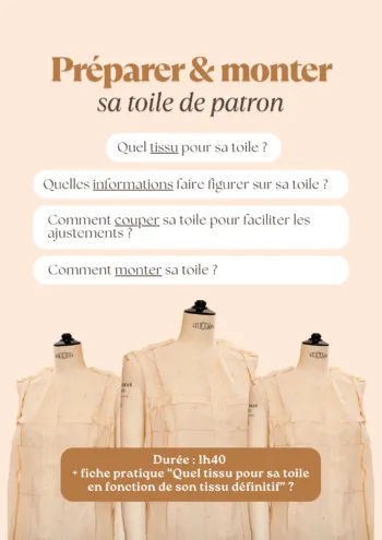 Image of Préparer et monter une toile de patron