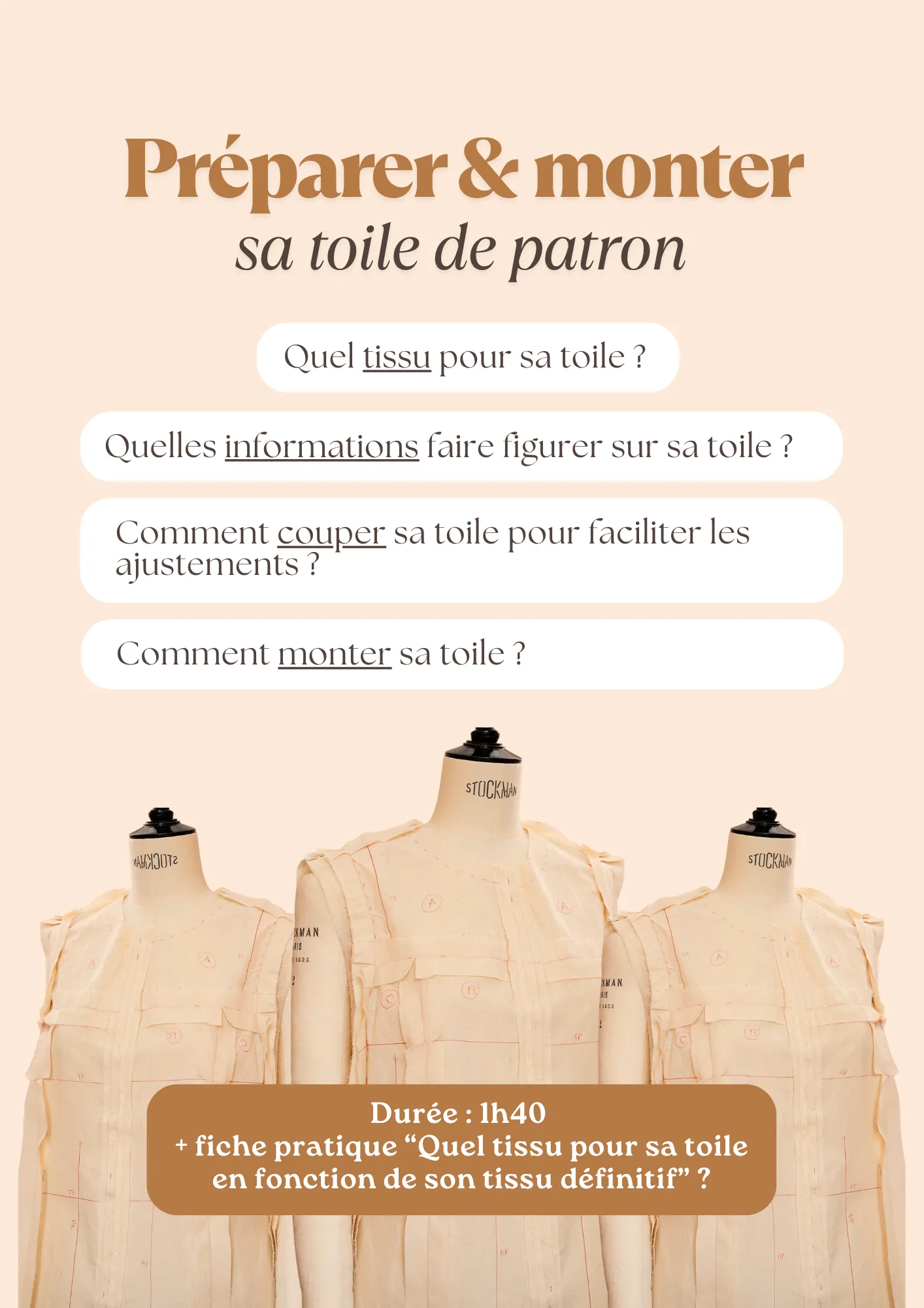 Product image of Préparer et monter une toile de patron